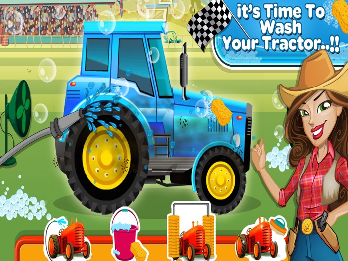 Tractor Simulator Game - Kids Washing