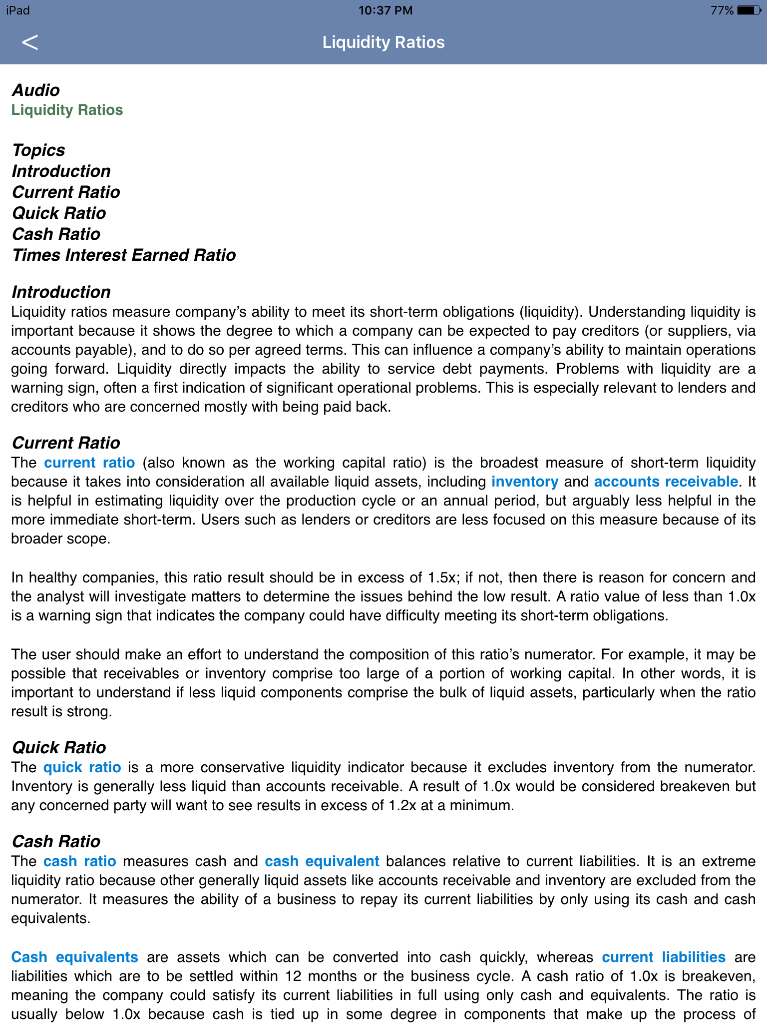 Financial Ratio Flashcards, Analysis, and Accounting screenshot 6
