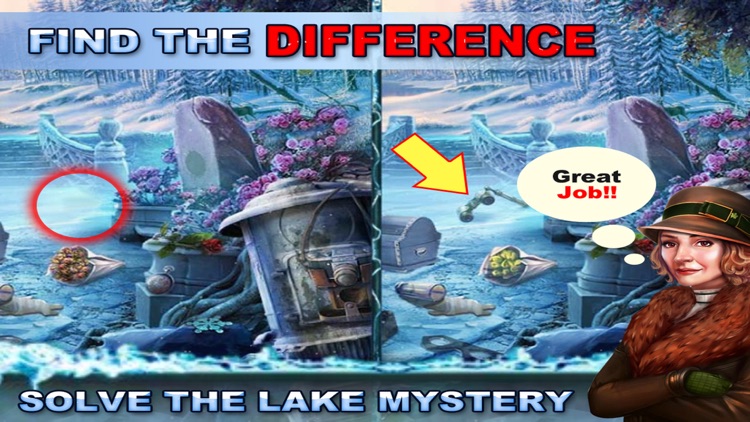 The Frozen lake Christmas Hidden Objects Games