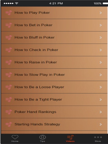 Screenshot #5 pour Poker Tips - Learn How to Play Poker
