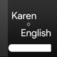 Karen-English dictionary app icon - Reference app for iPhone
