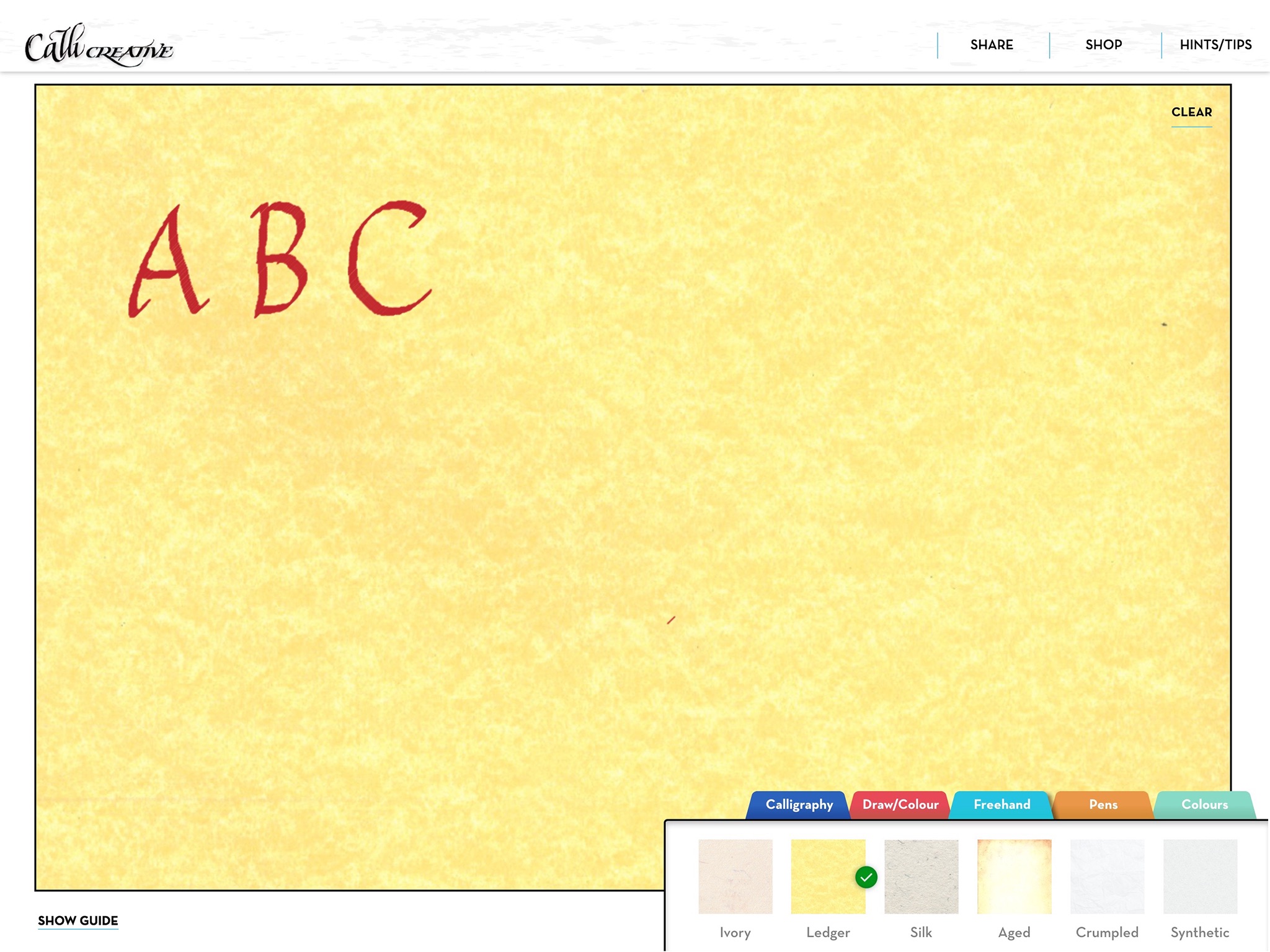 Callicreative App for calligraphy, handwriting, colouring and drawing screenshot 3