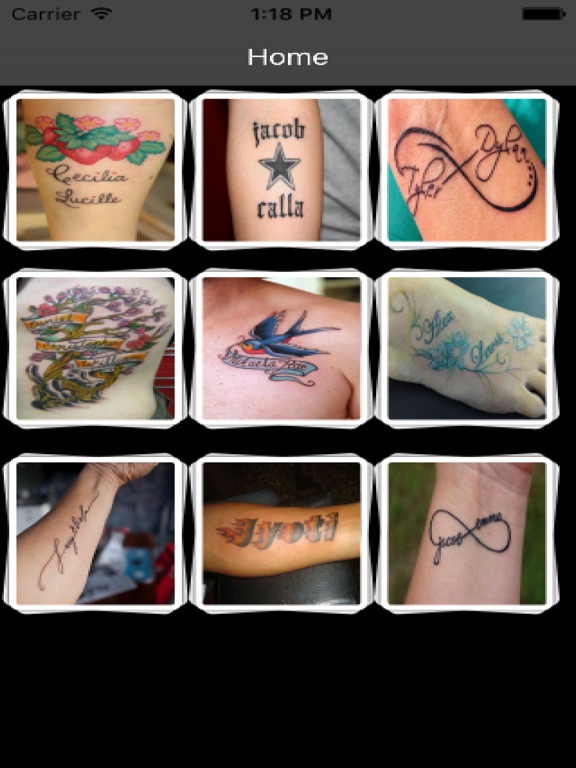 Screenshot #5 pour Name Tattoos