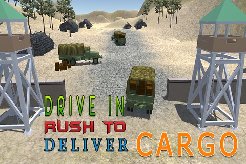 陸軍貨物トラックシミュレータ - この運転シミュレーションゲームで軍のキャンプに食糧供給を配信のおすすめ画像2