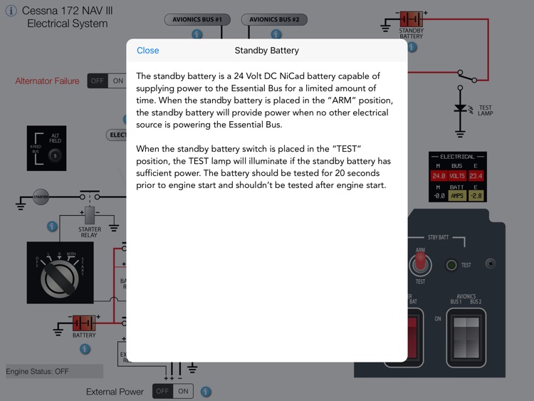 Cessna 172 NAV III Electrical System screenshot-4