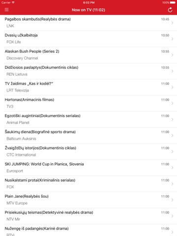 Screenshot #5 pour Televizijos Lietuvoje Guide