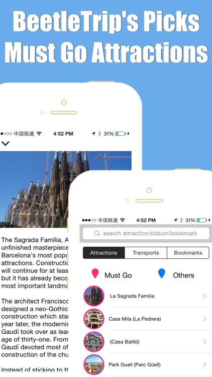 Barcelona travel guide and offline city map by Beetletrip Augmented Reality Advisor