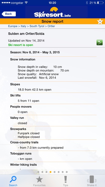 Skiresort.info – ski app, ski resorts and ski lifts worldwide screenshot-3