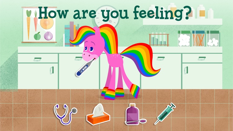 My Pet Rainbow Horse: Virtual Pet Game for Kids