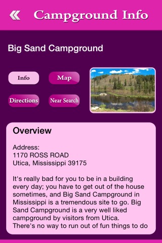 Mississippi Campgrounds and RV Parks screenshot 3