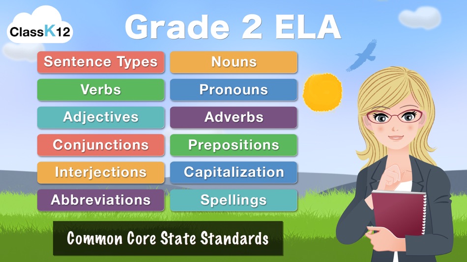 Grade 2 ELA - English Grammar Learning Quiz Game by ClassK12 [Lite] - 1.0 - (iOS)