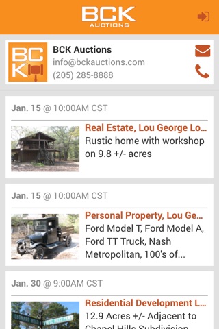 BCK Auctions screenshot 2