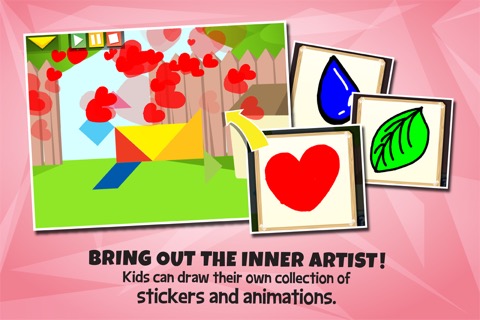 Kids Learning Puzzles: Portraits, Tangram Playtimeのおすすめ画像4