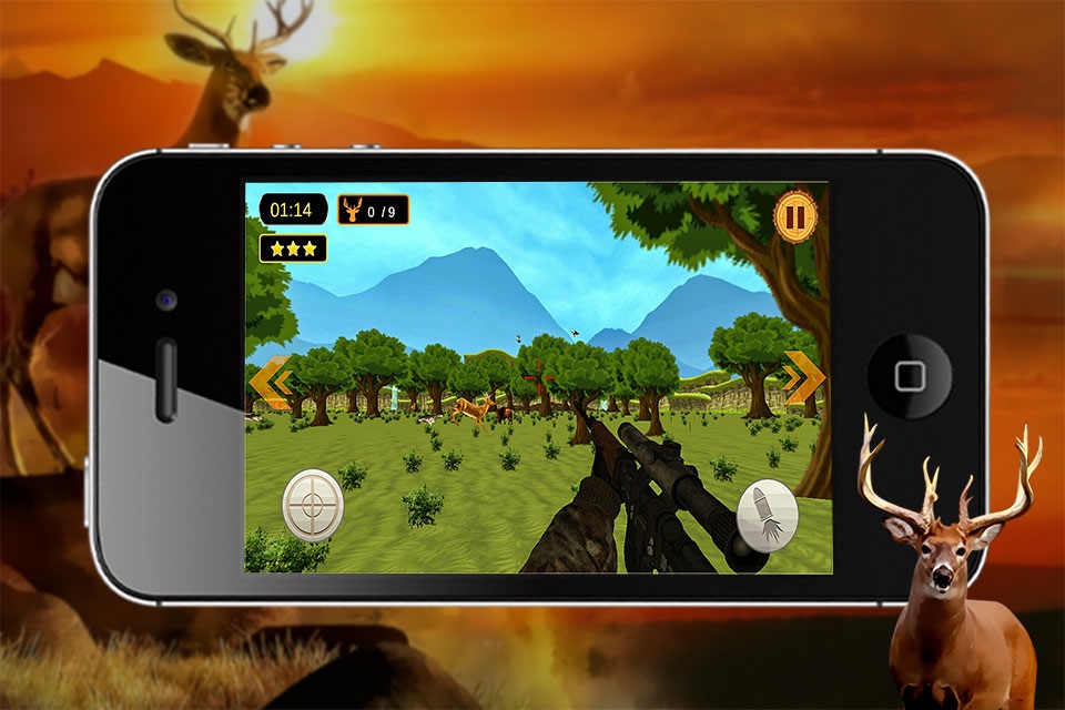 Exotic Deer Hunting 3D - Hunt the Stags in Beautiful Forest to become The Best Hunter of Season screenshot 3