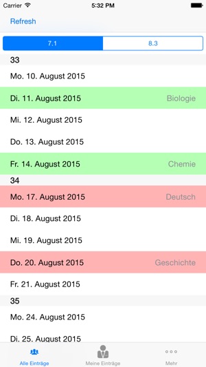 ONG Klassenarbeit-Planer