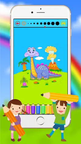 Game screenshot Dinosaur Coloring Book for Kids and Preschool Toddler apk