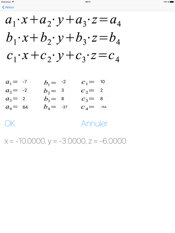 Screenshot #6 pour Systèmes d'equations