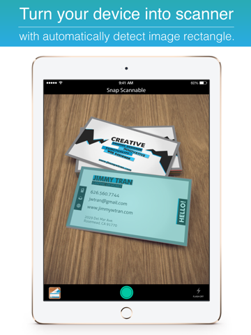 Snap Scannable : Pocket scanner for small business management iPad screenshot 1 - Business app