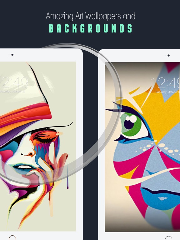 Screenshot #4 pour Art Wallpapers & Backgrounds 3D –Beautiful Abstract & illusion HD Lock Screen Wallpaper