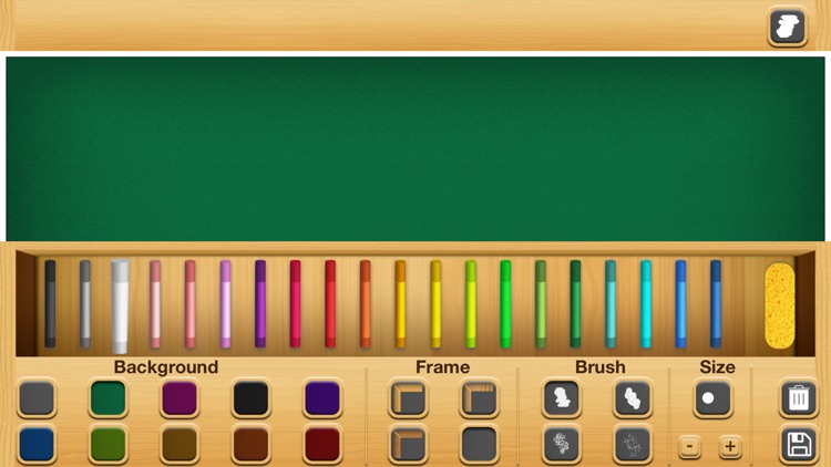 Chalkboard for kids : free drawing and colouring with realistic chalk