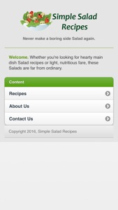 Simple Salad Recipes screenshot #1 for iPhone