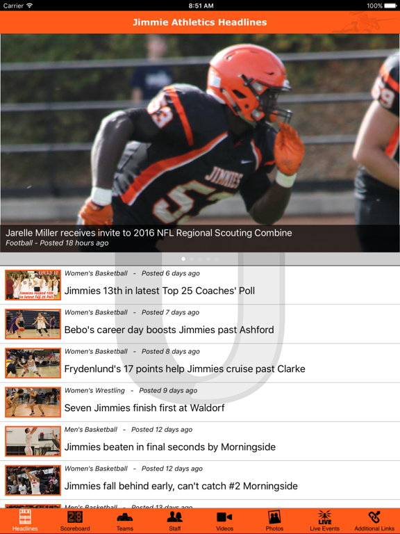 Screenshot #5 pour JimmieAthletics.com