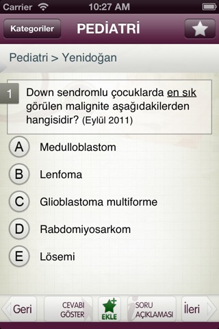 Tüm TUS Soruları - Pediatri Liteのおすすめ画像3