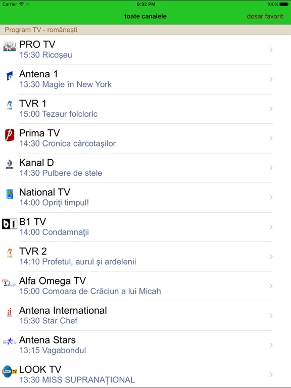 România programul tv iPad screenshot 1 - Utilities app