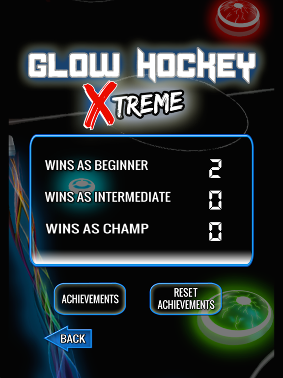 Glow Hockey Extreme iPad screenshot