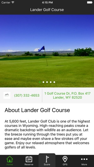 Lander Golf Course - Scorecards, GPS, Ma