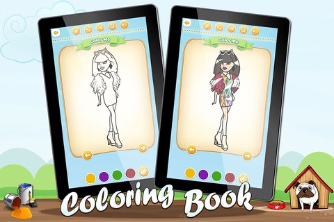 Coloring for Kids Dolls Full screenshot 2