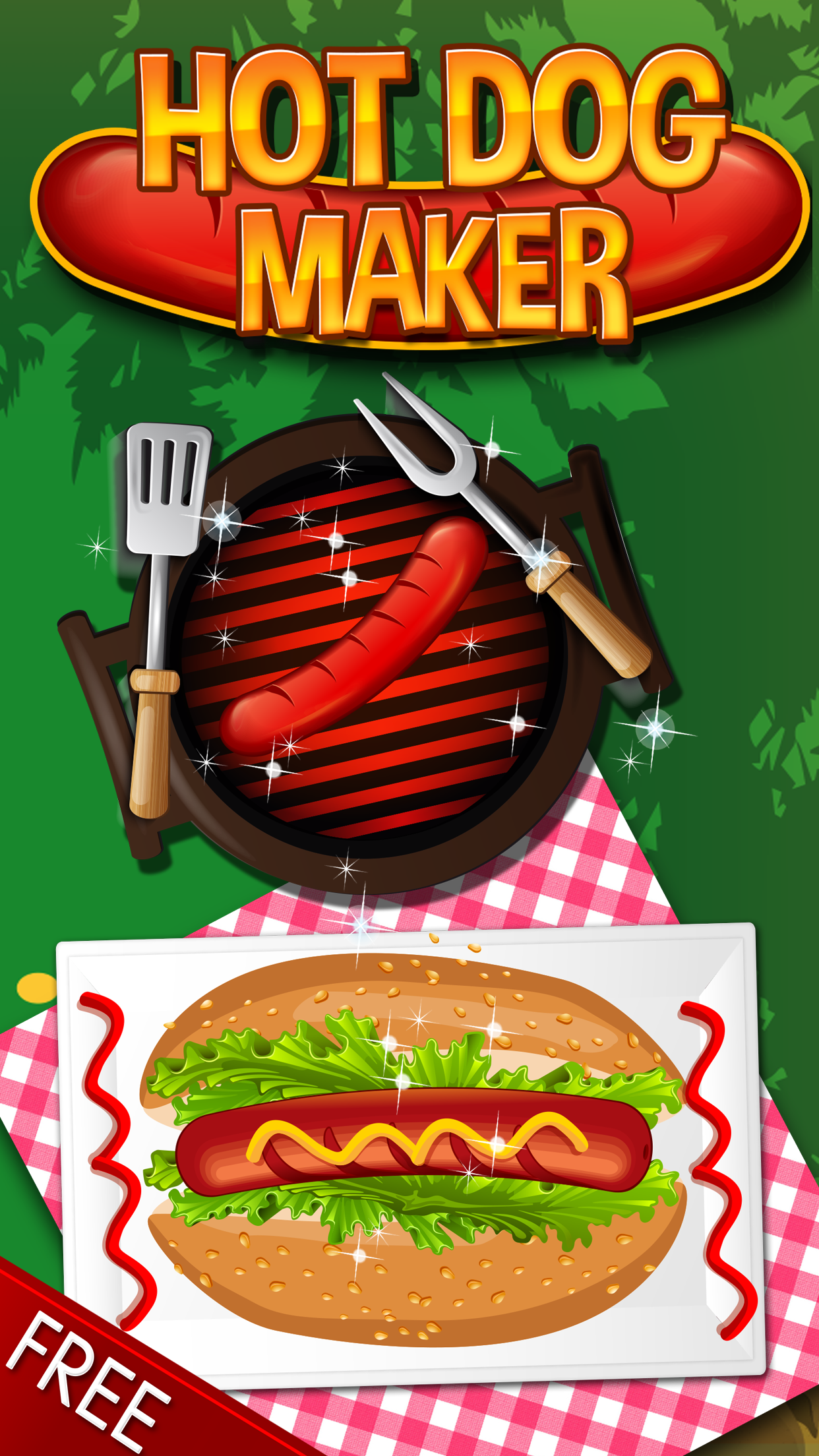 Hotdog Maker- Free fast food games for kids,girls & boys