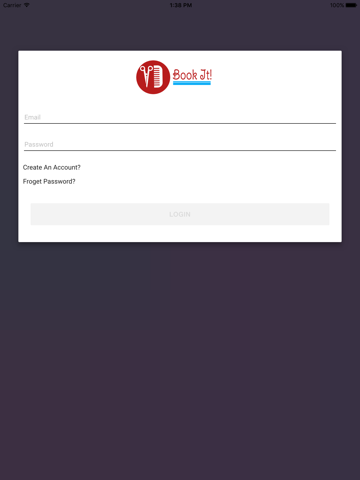 Book It iPad screenshot