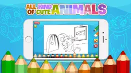 kidspaint - coloring cool animals to relax iphone screenshot 3