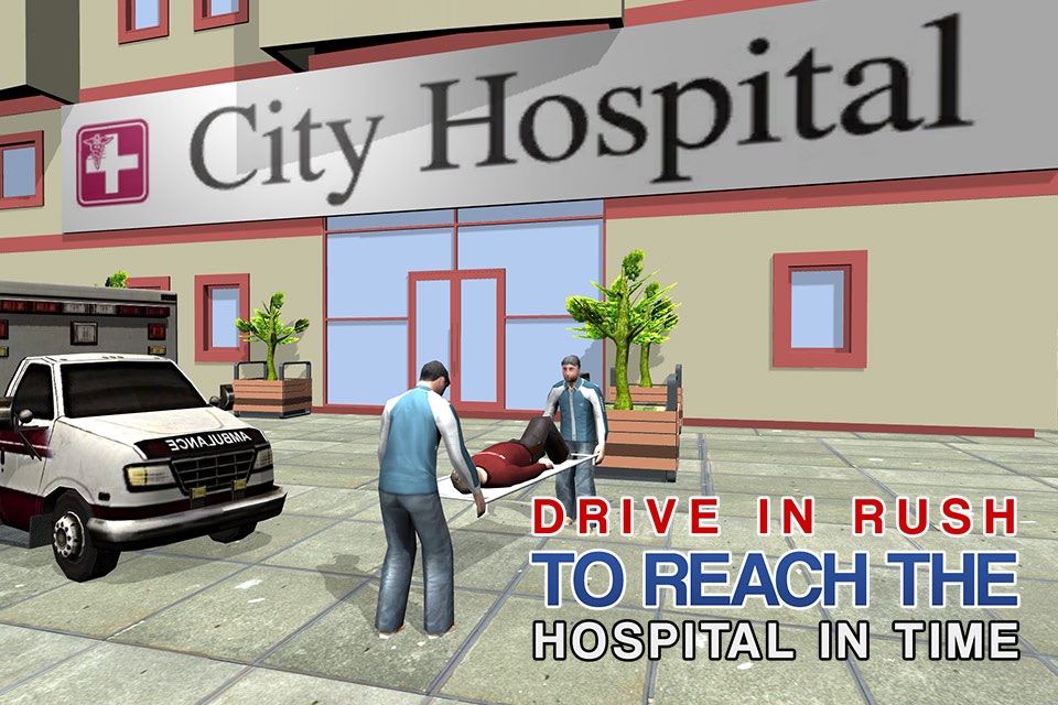 3D Ambulance Driver Simulator – Emergency vehicle driving & parking game screenshot 4