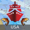 Marine Navigation - Lake Depth Maps - USA - Offline Gps Nautical Charts for Fishing, Sailing and Boating icon