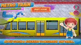 Game screenshot Metro Train Factory Simulator Kids Games mod apk