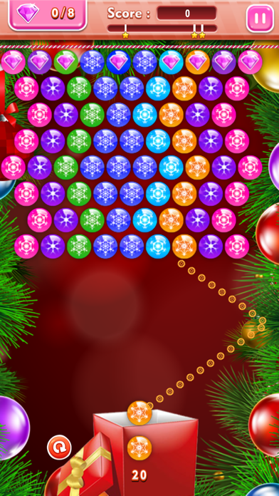 Screenshot #2 pour Boules de Noël - Free puzzle bubble jeu de tir jeu de Saga pour les filles et les garçons