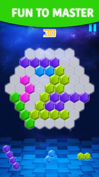 【图】Hexagon Block – Tetra Puzzle Game Free(截图3)