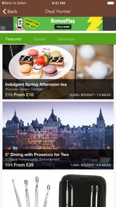 Living Social UK Feel Unique Not On The Highstreet screenshot 3