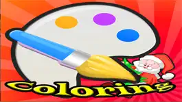 Game screenshot Christmas Kids Coloring Book Crayon free mod apk