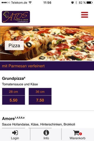 Atos Pizza & Mehr screenshot 2