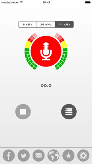 Screenshot von My Rec - Audio Aufnahmen auf dem iPhone 2