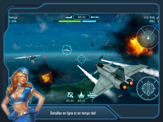 Screenshot #5 pour Battle of Warplanes: War Wings