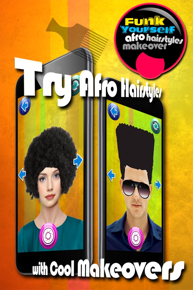 Funk Yourself –  Try Afro Hairstyles in Virtual Photo Booth for Cool Makeovers screenshot 2