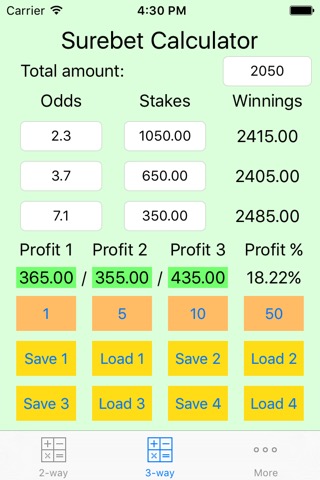 Surebet Calculator Proのおすすめ画像2