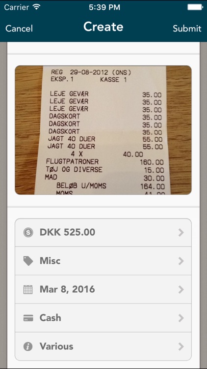 Keepers - receipt management