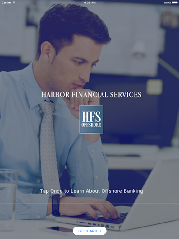 Offshore Banking iPad screenshot 1 - Business app