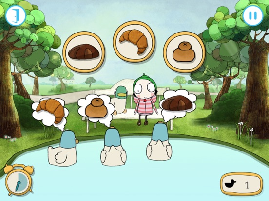 Sarah & Duck - Day at the Park iPad app afbeelding 1