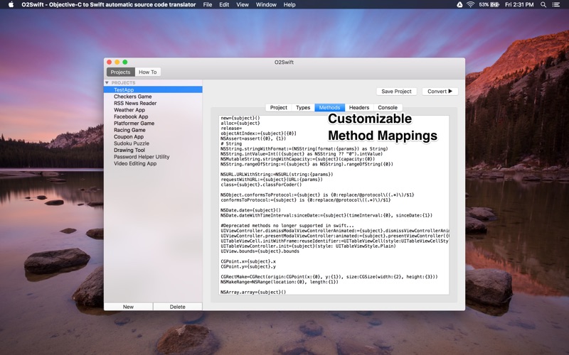 o2swift - objective-c to swift automatic source code translator iphone screenshot 4